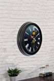 40 Cm Siyah Metal Kitchen Duvar Saati