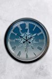 40 Cm Siyah Metal Kar Tanesi Duvar Saati