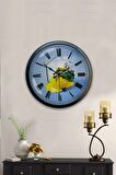 40 Cm Siyah Metal İnşaat Sektörü Duvar Saati