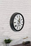40 Cm Siyah Metal İbadet Duvar Saati