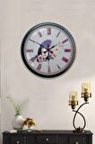 40 Cm Siyah Metal Güzellik Duvar Saati