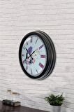 40 Cm Siyah Metal Güzellik Duvar Saati