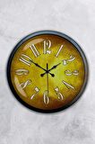 40 Cm Siyah Metal Golden Duvar Saati