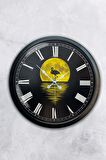 40 Cm Siyah Metal Gece Duvar Saati