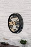 40 Cm Siyah Metal Firstime Duvar Saati