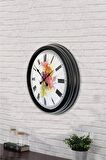 40 Cm Siyah Metal Dizayn Duvar Saati