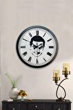 40 Cm Siyah Metal Dekoratif Duvar Saati