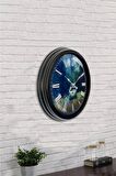 40 Cm Siyah Metal Dekoratif Duvar Saati