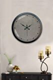 40 Cm Siyah Metal Decorative Duvar Saati