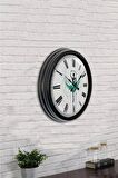 40 Cm Siyah Metal Dans Duvar Saati