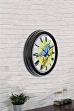 40 Cm Siyah Metal Bird Duvar Saati