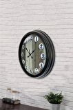 40 Cm Siyah Metal Antique Duvar Saati