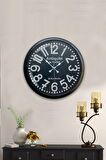 40 Cm Siyah Metal Antique Duvar Saati