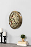 Hediyelik 36 Cm Eskitme Metal Paris Duvar Saati