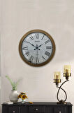 Hediyelik 36 Cm Eskitme Metal France Duvar Saati