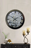 Hediyelik 36 Cm Siyah Metal Decorative Duvar Saati