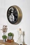 Hediyelik 40 Cm Eskitme Metal Dekoratif Duvar Saati