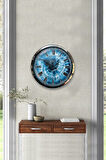 Hediyelik 40 Cm Krom Metal Eye Duvar Saati