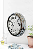 40 Cm Krom Metal Regent Street Duvar Saati
