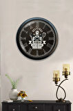 40 Cm Siyah Metal Paris 1807 Duvar Saati