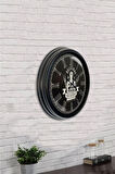 40 Cm Siyah Metal Paris 1807 Duvar Saati