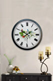 Hediyelik 40 Cm Siyah Metal Dekoratif Duvar Saati
