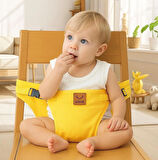 AİBAR Taşınabilir Güvenli Mama Sandalyesi - Aibar Marka, Sarı Renk