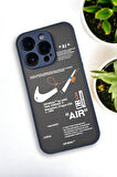 iPhone 12 Pro Max Uyumlu Air Desenli Buzlu Şeffaf Lüx Telefon Kılıfı