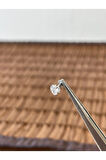 316 L Cerrahi Çelik Kalp Model Zirkon Taşlı Dudak Helix Kıkırdak Tragus Piercingi