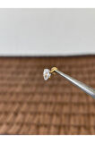 316 L Cerrahi Çelik Baget Taşlı Dudak Helix Tragus Kıkırdak Piercingi