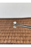 316 L Cerrahi Çelik Çift Taraflı Zirkon Taşlı Dudak Helix Tragus Kıkırdak Piercingi