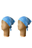 %100 Pamuklu Klasik Desen Unisex 2li Bandana Seti Renkli Bandana Etnik Desenli A Kalite Bandana
