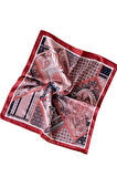 2 Li Saten Bandana Seti Saten Fular Saten Çanta Aksesuarı Özel Desen Bandana 45X50 Cm