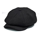 Ingiliz Kasket Dökümlü  Standart Kışlık Yün Peaky Blinders Kasket  Arkası Lastikli
