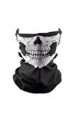 Buff Kuru Kafa İskelet Maske Motorcu Kar Maskesi Boyunluk Maske Baf Ağızlık Mask Buff