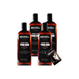 Brickell 237 ml 4 Adet Anti-White Beyaz Karşıtı Saç Sakal Şampuanı + Jel Hediye