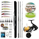YekOutdoor Yüksek Performans Okuma Olta Seti Okuma Alijos Surf 435 cm 100+250 gr 3 Parça&Shimano Makina Socorro 6000 SW