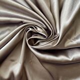 Gri Saten Kumaş 150 Cm En ( Ithal Saten )