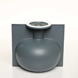 LIP KOYU GRİ VAZO KÜÇÜK 20*17*18 CM AK.JL0017