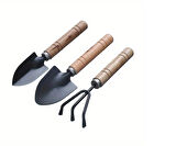 Portatif Kazma Kürek Tırmık Seti