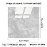 Gri Mermer Desen Duvar Sticker (30*30)