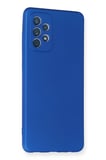Samsung Galaxy A72 Kılıf First Silikon - Mavi