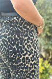 Leopar Palazzo Pantolon 