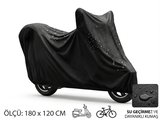Su ve Toz Geçirmez Motosiklet ve Scooter Koruma Brandası 180x120 cm
