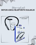 Polygold PG-100 Boyun Askılı Kablosuz Kulaklık – 200 Saat Bekleme Süresi, Stereo Ses, Mikrofonlu