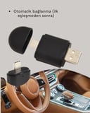 Kablosuz CarPlay Adaptörü – Bluetooth 5.4 ve Wi-Fi 6 Teknolojili Tak & Çalıştır Dönüştürücü
