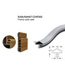 Contacall Ahşap Kapı Fitili Ahşap Kapı Contası Kahverengi 25 Metre Ortadan Tırnaklı AKC-10
