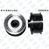 Akd Op115128 Alternatör Kasnağı Rulmanlı Doblo Grande Punto 1.9 Jtd Astra H Vectra C Zafıra Sıgnum 1.9 Cdtı 05>