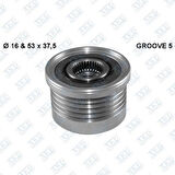 Akd Op115139 Alternatör Kasnağı Rulmanlı Trafıc Movano Vıvaro Carızma 1.9 Klımasız 5 Kanal 991056