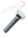 Akdeniz DIN933 M6*75 Mm Galv. Kaplamalı Cıvata 200 Adet